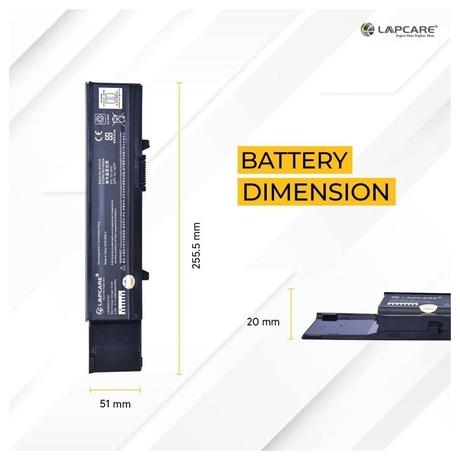 Lapcare LDOBT6C2167 4000mAh 6-Cell Laptop Battery, Black-2