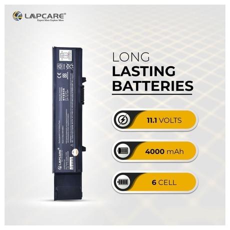 Lapcare LDOBT6C2167 4000mAh 6-Cell Laptop Battery, Black-3