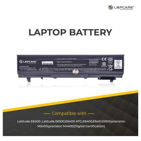 Lapcare LDOBT6C2156 4000mAh 6-Cell Laptop Battery, Black-4