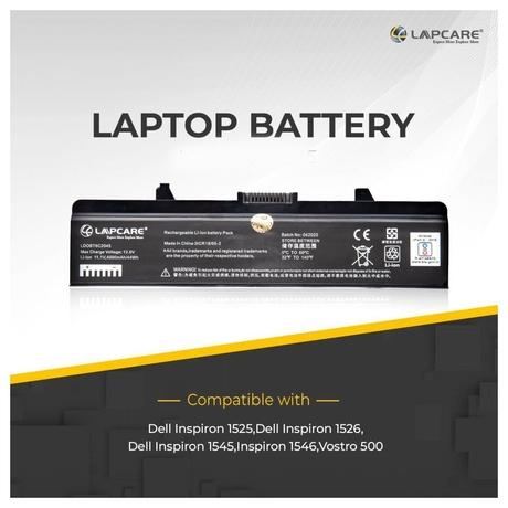Lapcare LDOBT6C2045 4000mAh 6-Cell Laptop Battery, Black-3