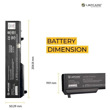 Lapcare LDOBT6C1578 4000mAh 6-Cell Laptop Battery, Black-3