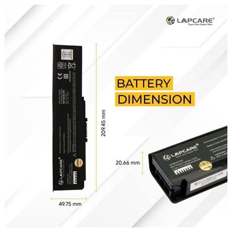 Lapcare LDOBT6C1567 4000mAh 6-Cell Laptop Battery, Black-2