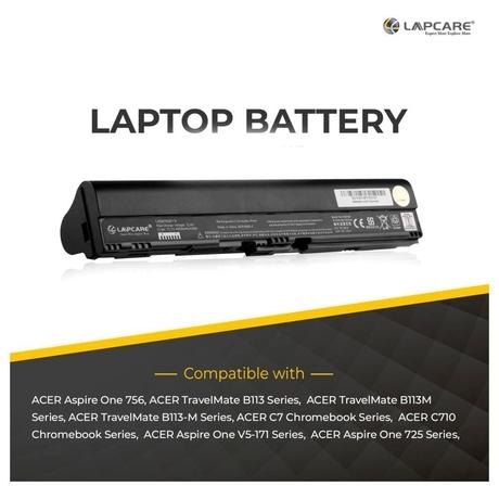 Lapcare LAOBT6C6113 6-Cell 4000mAh Laptop Battery, Black-4