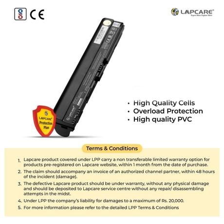 Lapcare LAOBT6C6113 6-Cell 4000mAh Laptop Battery, Black-5