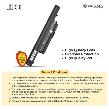 Lapcare LAOBT6C3288 6-Cell 4000mAh, Laptop Battery, Black-5