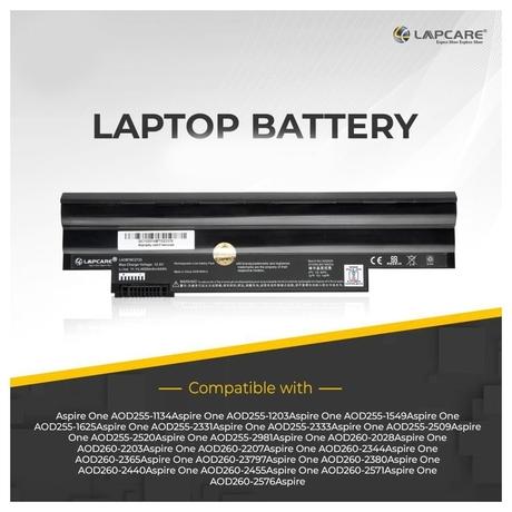 Lapcare LAOBT6C2733 6-Cell 4000mAh, Laptop Battery, Black-4