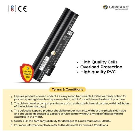 Lapcare LAOBT6C2733 6-Cell 4000mAh, Laptop Battery, Black-5