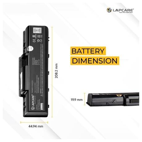 Lapcare LAOBT6C1670 6-Cell 4000mAh Laptop Battery, Black-3