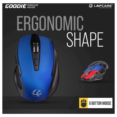 Lapcare Goodie Wireless Optical Mouse, Blue, LKWSBU6931-3