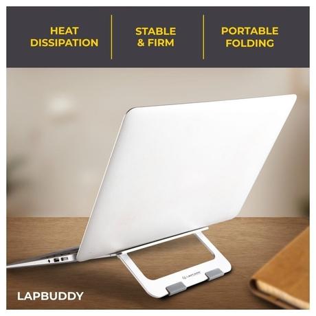 Lapcare LapBuddy LSE-004 Aluminium Laptop Stand for Upto 39.62 cm (15.6 inch) Laptop, Silver-4