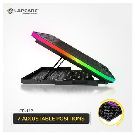 Lapcare Winner Pro LPC-112 RGB Laptop Cooling Pad with 6 Fans for Upto 48.26 cm (19 inch) Laptop, Black-3