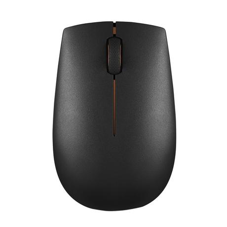 Lenovo 300 Wireless Compact Mouse, 1000 DPI Optical sensor, 2.4GHz Wireless Nano USB, 10m range, 3 Button(left,right,scroll) upto 3M left/right clicks & 1 Year Battery, Ambidextrous, Ergonomic-1