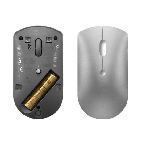 Lenovo 600 Silent Optical Bluetooth Mouse, Grey (Pairs Up to Two Devices at Once)-5