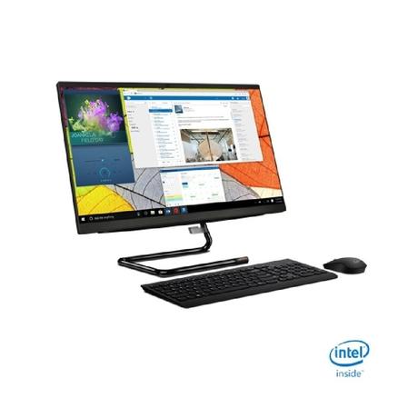 Lenovo Ideacentre A 340 Core i3 10th Generation 60.4 cm (23.8 Inch) Windows 10 Home All In One Desktop (Y3IN/10i3/8/512/MS/W10/23.8/FHD), Black, F0E800Y3IN-8