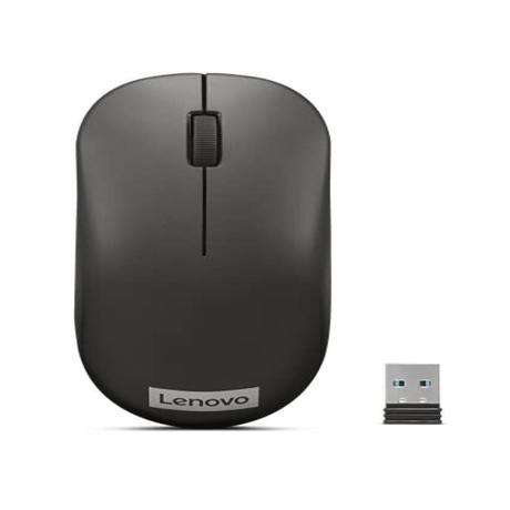Lenovo 130 Wireless Compact Mouse, 1K DPI Optical sensor, 2.4GHz Wireless NanoUSB, 10m range, 3 Button (left,right,scroll) upto 3M left/right clicks, 10 Month Battery, Ambidextrous, Ergonomic-0
