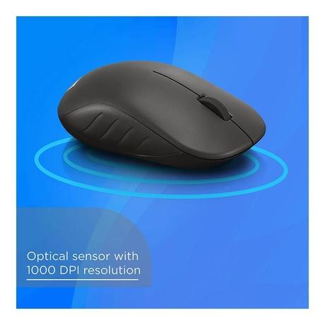 Lenovo 130 Wireless Compact Mouse, 1K DPI Optical sensor, 2.4GHz Wireless NanoUSB, 10m range, 3 Button (left,right,scroll) upto 3M left/right clicks, 10 Month Battery, Ambidextrous, Ergonomic-2