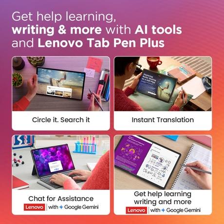 Lenovo Idea Tab Pro 32.25 cm (12.7 inch) WiFi Tablet with Pen, 256 GB, 12 GB RAM, Luna Grey, ZAE40195IN-4