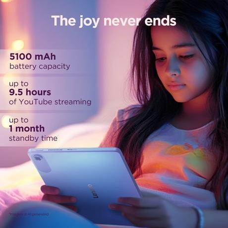 Lenovo Tab 25.65 cm (10.1 inch) Wi-Fi Tablet, 4 GB RAM, 128 GB, Blue, ZAEH0180IN (2025)-3