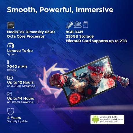 Lenovo Idea Tab 27.94 cm (11 inch) WiFi + 5G Tablet, 256 GB, 8 GB RAM, Grey, ZAFM0708IN-2