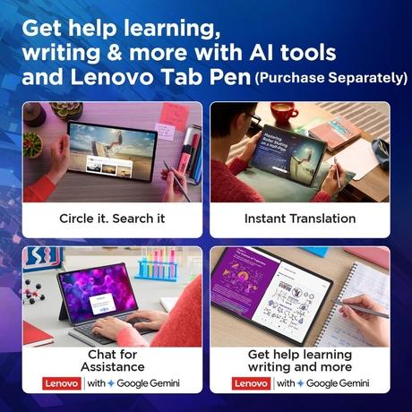 Lenovo Idea Tab 27.94 cm (11 inch) WiFi + 5G Tablet, 256 GB, 8 GB RAM, Grey, ZAFM0708IN-4