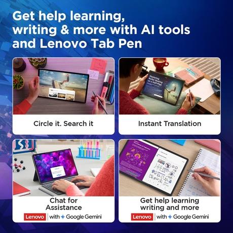 Lenovo Idea Tab 27.94 cm (11 inch) WiFi + 5G Tablet with Pen, 256 GB, 8 GB RAM, Grey, ZAFM0706IN-5