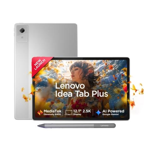 Lenovo Idea Tab Plus 30.73 cm (12.1 inch) WiFi Tablet with Pen, 256 GB, 12 GB RAM, Cloud Grey, ZAG70923IN-1