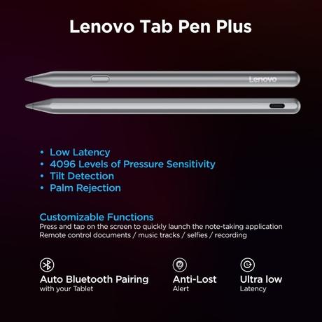 Lenovo Idea Tab Pro Gen 2 33.02 cm (13 inch) Wi-Fi Tablet with Pen, 256 GB, 12 GB RAM, Luna Grey, ZAHD0729IN-5