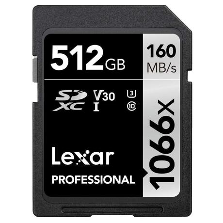 Lexar Professional 1066x 512 GB Silver Series SDXC Memory Card-0