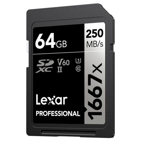 Lexar Professional 1667x 64 GB Silver Series SDXC Memory Card-2