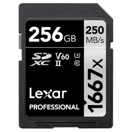 Lexar Professional 1667x 256 GB Silver Series SDXC Memory Card-0