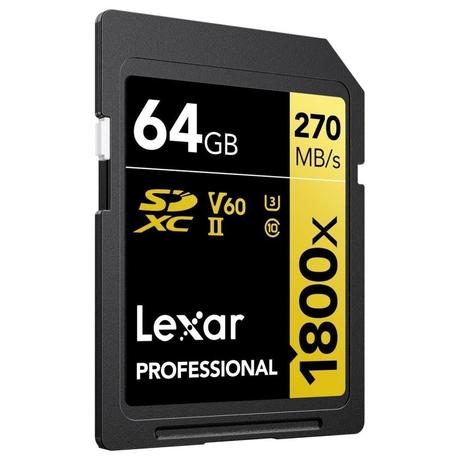 Lexar Professional 1800x 64 GB Gold Series SDXC Memory Card-2