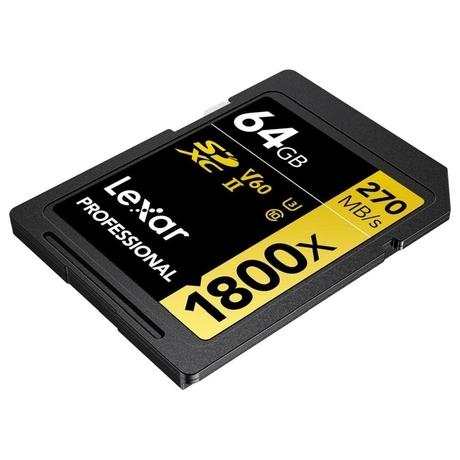 Lexar Professional 1800x 64 GB Gold Series SDXC Memory Card-4