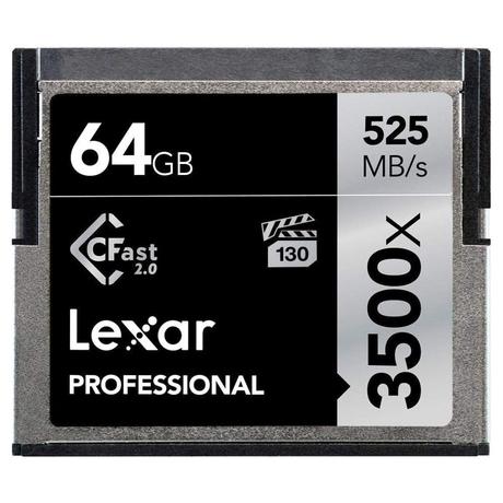 Lexar Professional 3500x 64 GB CFast 2.0 Memory Card-0