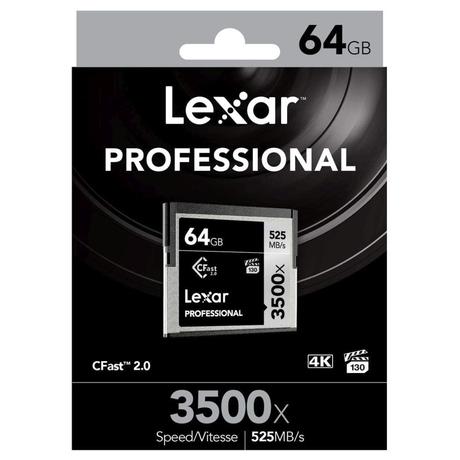 Lexar Professional 3500x 64 GB CFast 2.0 Memory Card-3
