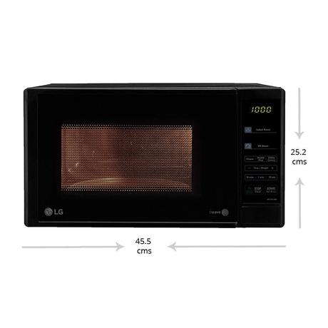 LG MS2043DB, 20 Litres, 700 Watts Solo Microwave Oven with 44 Auto Cook Menu, Black-1