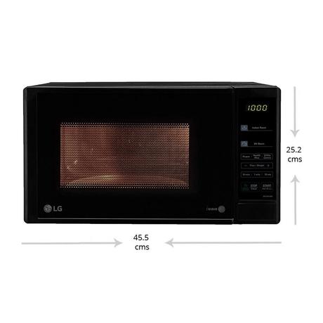 LG MS2043DB, 20 Litres, 700 Watts Solo Microwave Oven with 44 Auto Cook Menu, Black-1