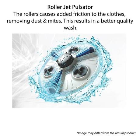 LG 8 kg Semi automatic, Roller Jet Pulsator, Wind jet Dry, 3+1 Washprograms, Rat Away feature, Burguandy, 5 star (P8030SRAZ)-12