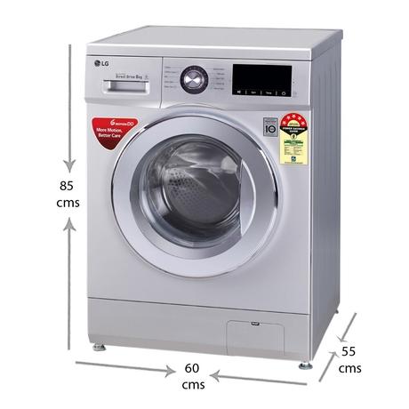 LG 8 Kg Front Fully Automatic Washing Machine with 6 Motion Control Technology, FHM1208ZDL-1