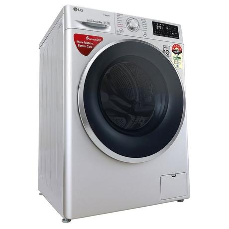 LG 8 Kg 5 Star Inverter Fully-Automatic Front Loading Washing Machine (FHT1408ANL, Silver, with Steam, 2 Years Warranty)-3