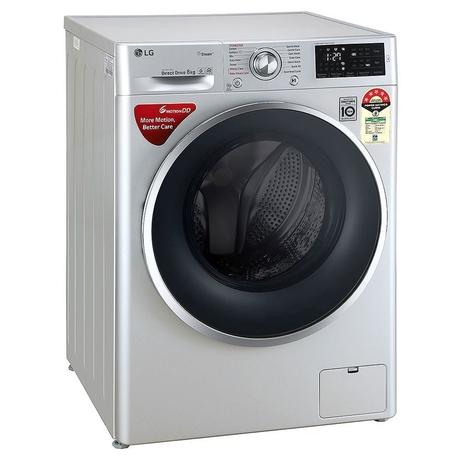 LG 8 Kg 5 Star Inverter Fully-Automatic Front Loading Washing Machine (FHT1408ANL, Silver, with Steam, 2 Years Warranty)-4