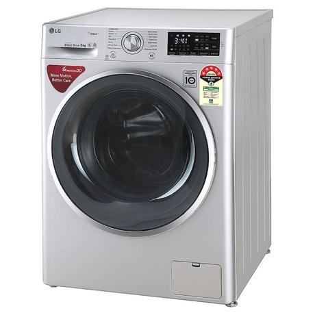 LG 8 Kg 5 Star Inverter Fully-Automatic Front Loading Washing Machine (FHT1408ANL, Silver, with Steam, 2 Years Warranty)-5