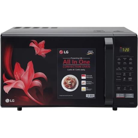 LG MC2846BR 28 Litres Convection Microwave Oven, 51 Auto Cook Menu, Black-0