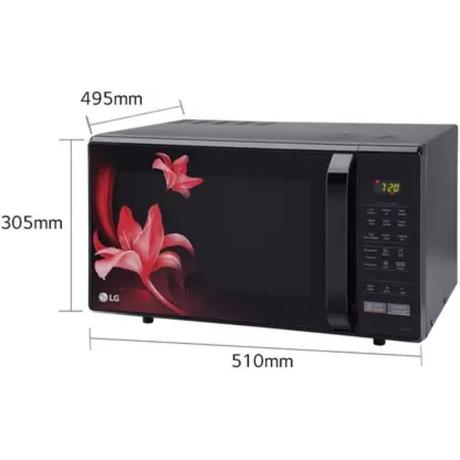 LG MC2846BR 28 Litres Convection Microwave Oven, 51 Auto Cook Menu, Black-4