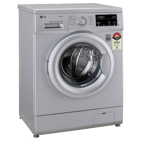 LG 7 Kg 5 Star Inverter Touch Control Fully-Automatic Front Load Washing Machine with Heater (FHM1207SDL, Silver, 6 Motion Direct Drive, 2 Years Warranty)-2