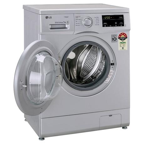 LG 7 Kg 5 Star Inverter Touch Control Fully-Automatic Front Load Washing Machine with Heater (FHM1207SDL, Silver, 6 Motion Direct Drive, 2 Years Warranty)-3