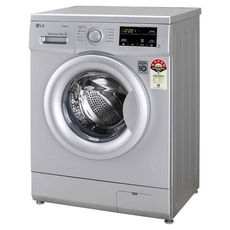 LG 7 Kg 5 Star Inverter Touch Control Fully-Automatic Front Load Washing Machine with Heater (FHM1207SDL, Silver, 6 Motion Direct Drive, 2 Years Warranty)-4