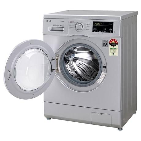 LG 7 Kg 5 Star Inverter Touch Control Fully-Automatic Front Load Washing Machine with Heater (FHM1207SDL, Silver, 6 Motion Direct Drive, 2 Years Warranty)-5