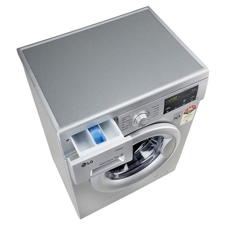 LG 7 Kg 5 Star Inverter Touch Control Fully-Automatic Front Load Washing Machine with Heater (FHM1207SDL, Silver, 6 Motion Direct Drive, 2 Years Warranty)-7