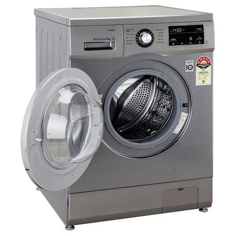 LG 9 Kg 5 Star Inverter Fully-Automatic Front Loading Washing Machine (FHM1409BDP, Platinum, 6 Motion Direct Drive, 2 Years Warranty)-3
