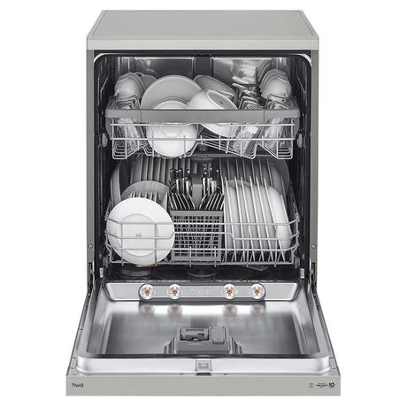 LG 14 Place Dishwasher, WiFi Enabled, True Steam, Quadwash, Inverter Direct Drive Technology, 4 washing arms, Silver (DFB532FP)-2